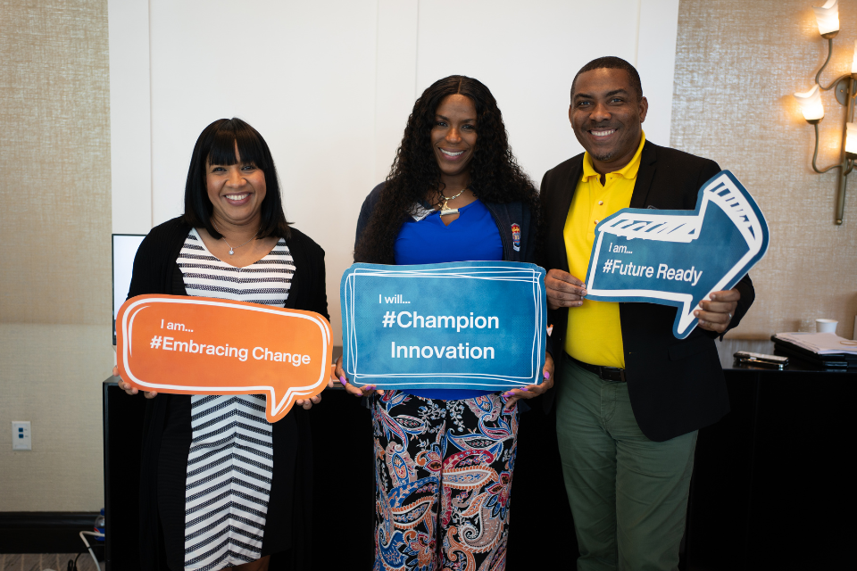 Civil servants sharing a light moment